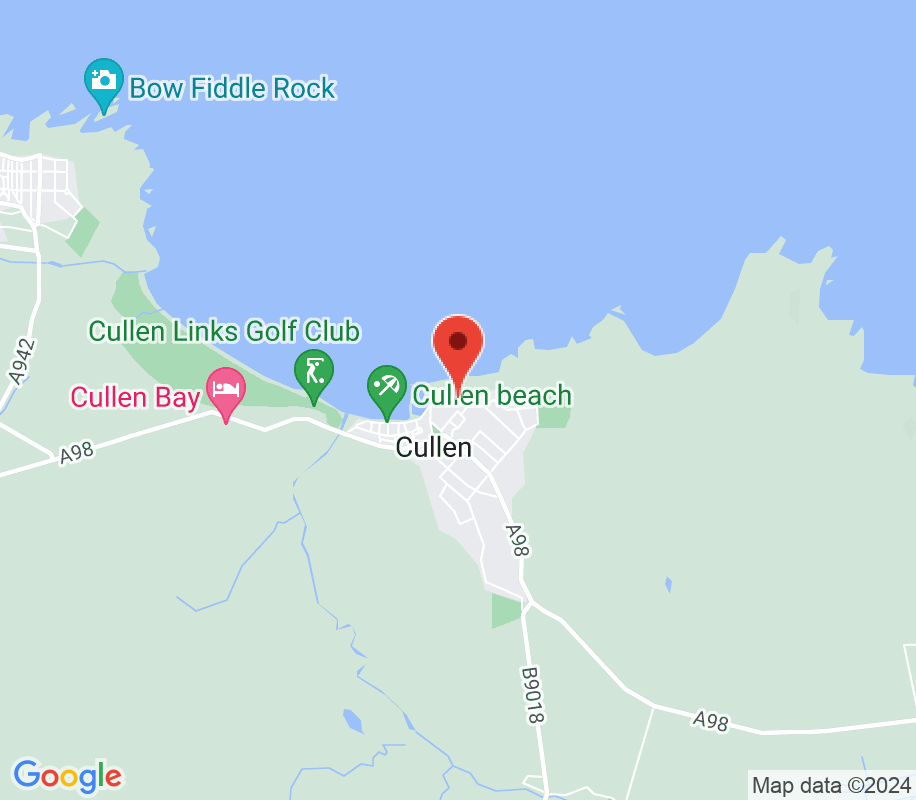 Map - Cullen, Moray, Scotland | Hill Crest